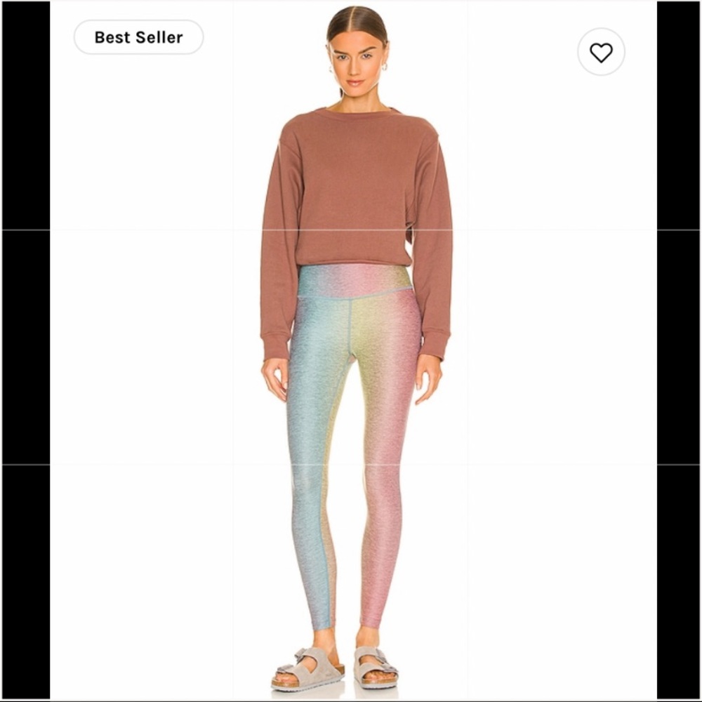 Beyond Yoga Silver Mist Prismatic SoftMark High Waisted Midi Leggings XS